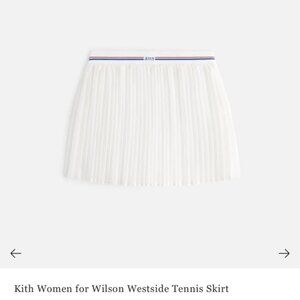 Kith x Wilson Westside Tennis Skirt